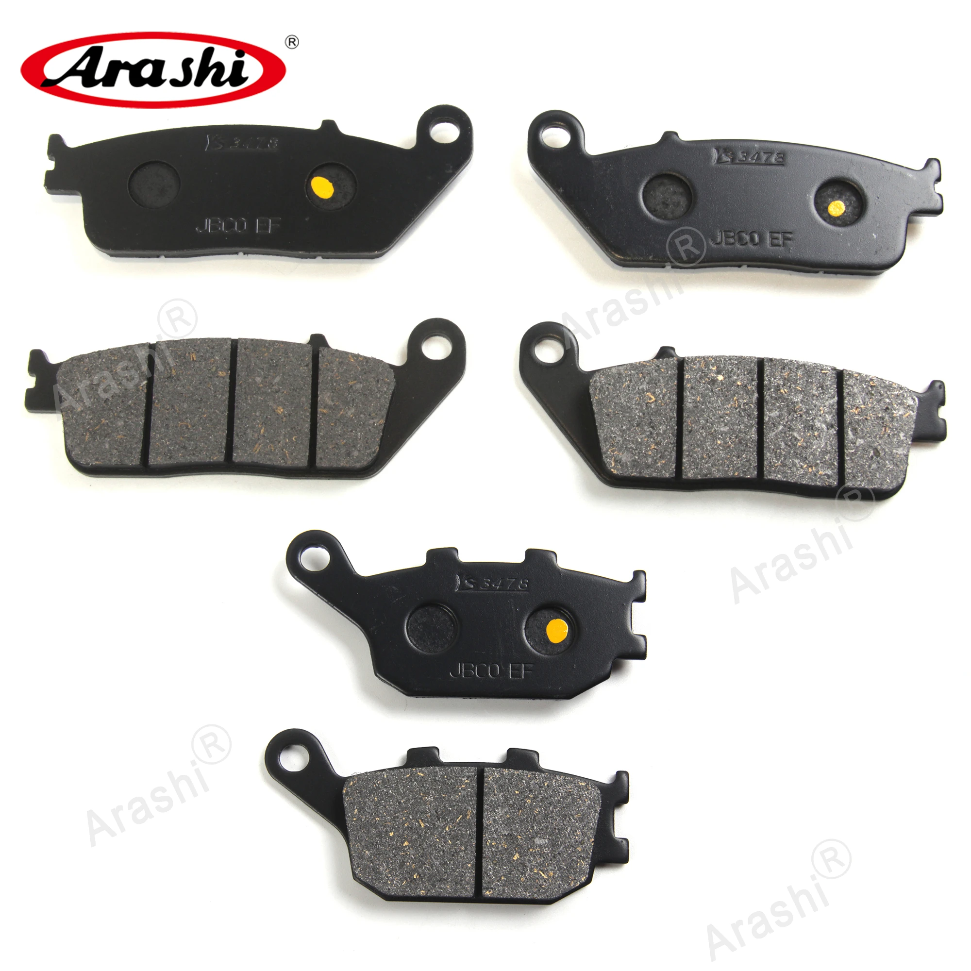 Arashi Front Rear Brake Pads For HONDA CB 750 F/ CB Seven Fifty 1992 - 2002 Motorcycle Discs Pad CB750F 1993 1994 1995 1996 1997