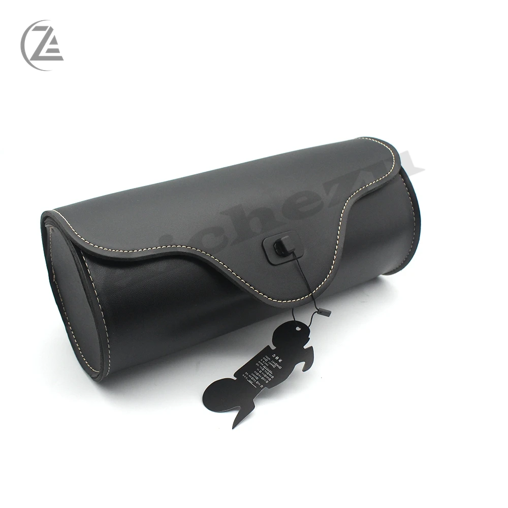 

ACZ Motorcycle PU Leather 31* 12.8* 14.2cm Saddlebag Saddle Tool Pouch Side Bag for Harley Cruiser Storage Pouch