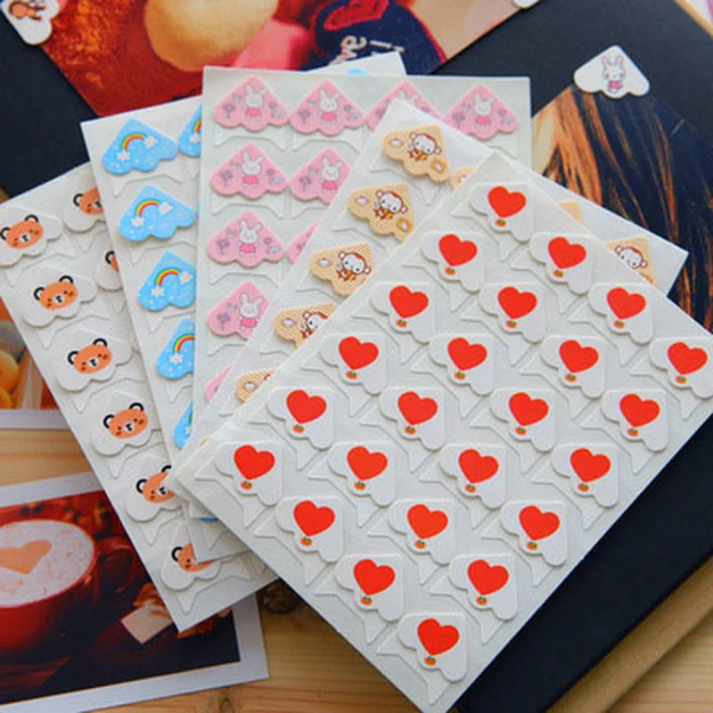 24 pcs/lot Photo Corner Stickers Cute Cartoon DIY Albums Decor Kids Baby Albums Frame Scrapbooking Decoration Self Adhesive
