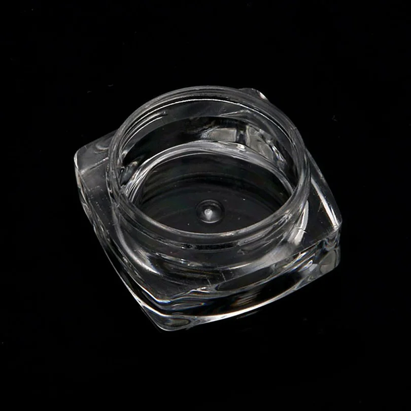 5/10/50PCS 3g Empty Plastic Cosmetic Makeup Jar Pots Transparent Sample Bottles Eyeshadow Face Cream Lip Balm Container