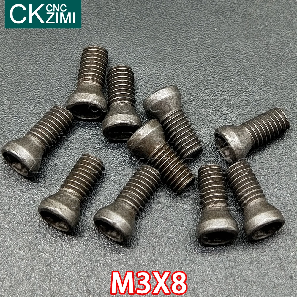 M3*8 mm M3X8 Screw CNC Insert Torx Screw for Replaces Carbide Insert CNC Lathe Tool Cutter Toolholder Accessories Lathe Tools