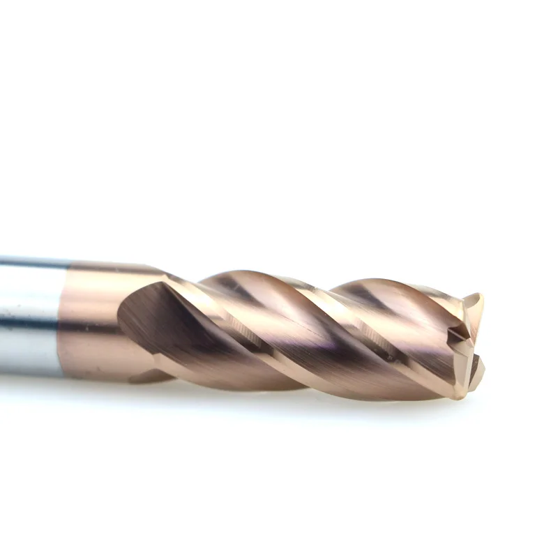 1pc  Discount End Mill 6mm Long 50mm HRC55 HRC65 4 Flutes Tungsten Carbide Steel cutting tool CNC maching Round Nose Endmills