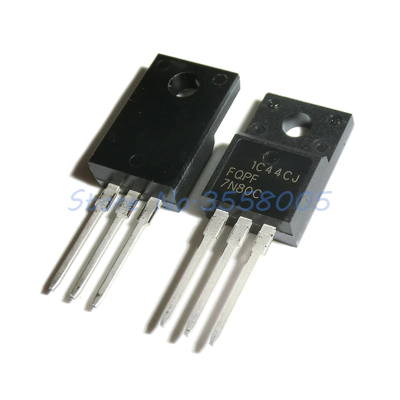 10Pcs/lot FQPF7N80C 7N80C TO-220F FQPF7N80