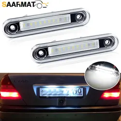 For Benz E-Class W124 190 W201 C-Class W202 Car Rear white LED license plate light number plate lamp