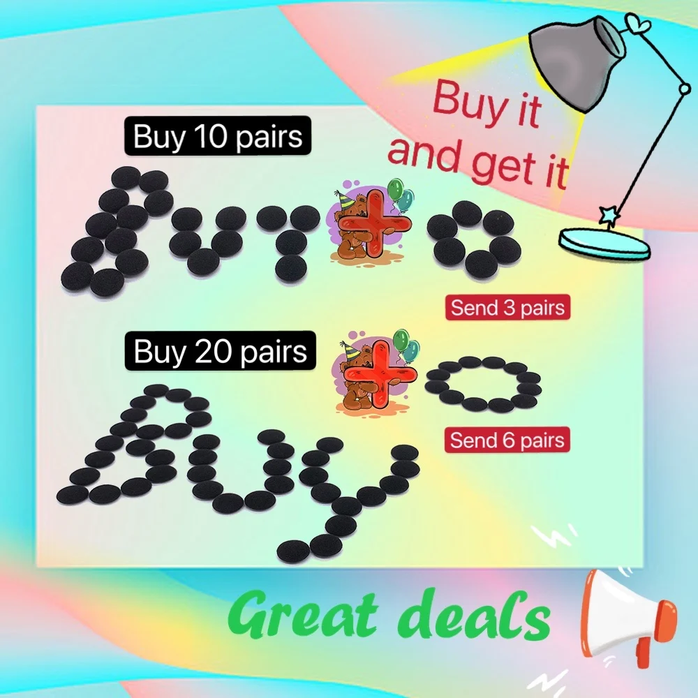 Nút Tai Nghe Bằng 18Mm-Tai Nghe Chụp Tai Cotton Bảo Vệ Xốp Cho I7s Tws Tai Nghe Cotton Bao Tai Ly Tay Gối