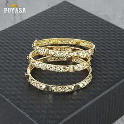Bracciale in oro alla moda Bracciale in oro semplice con ciondolo da sposa da donna marocchina