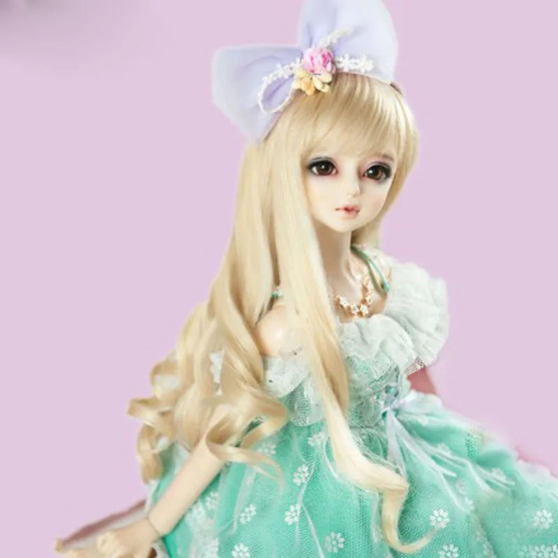 

1/3 1/4 1/6 1/8 Bjd SD Wig Blonde Wavy Hair High Temperature Wire BJD Wig For BJD Doll Many Colors