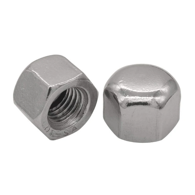 Wkooa Hex Cap Nuts Stainless Steel Low Type Nuts M3 M4 M5 M6 M8 M10 M12 M14 M16 M20 DIN917