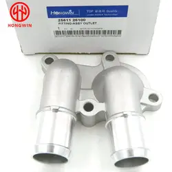 Genuine No.25611-26100 Housing Cap Water Inlet-Outlet Fits Getz 2006-2009 Accent 2000-06 Lavita 01-05 Kia Rio 2007-11 2561126100