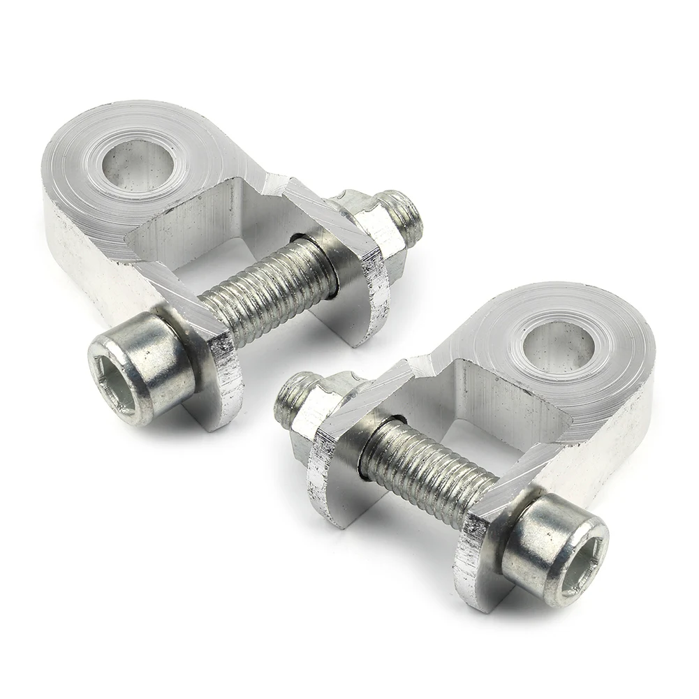 2Pcs Motorcycle CNC Shock Absorber Height Extender Risers For CRF50 KLX110 TTR50 DRZ110 Dirt Pit Trail Motor Bike ATV Silver