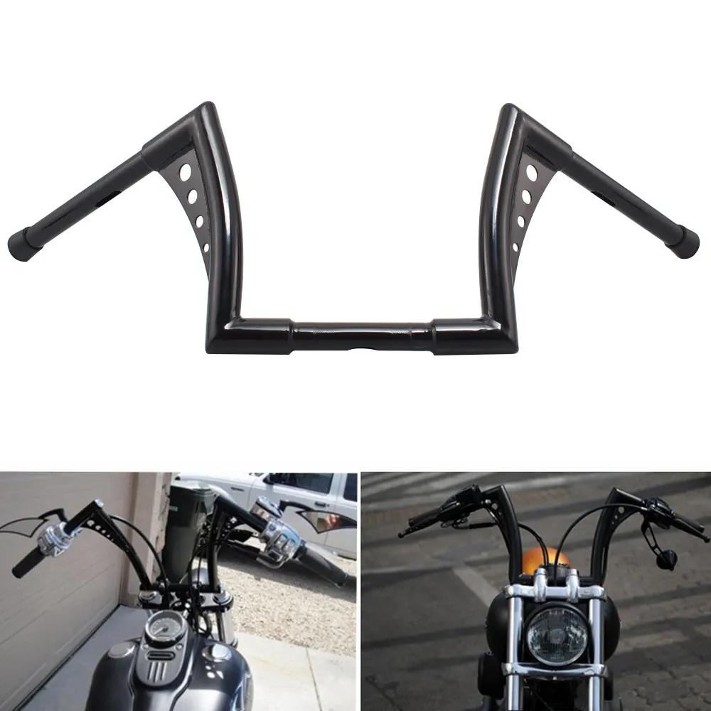 

14" Motorcycle Vintage Handlebar For Sportster XL 883 1200 Touring Road Glide Softail Fat Boy Dyna FLHT Handlebar Accessories