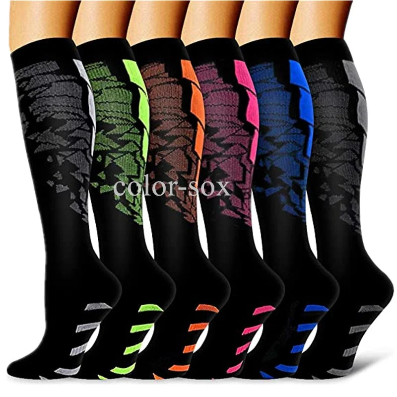 New Compression Socks Graduated Crossfit Training Running Recovery Cycling Travel Socks Outdoor Men Women Running Sports Socks