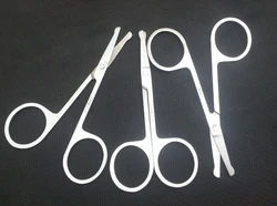 2pcs Stainless Steel Makeup Scissors Eyebrow Scissor Cut Manicure Eyebrow Eyelashes Nose Hair Removal Facial Trimming Tools