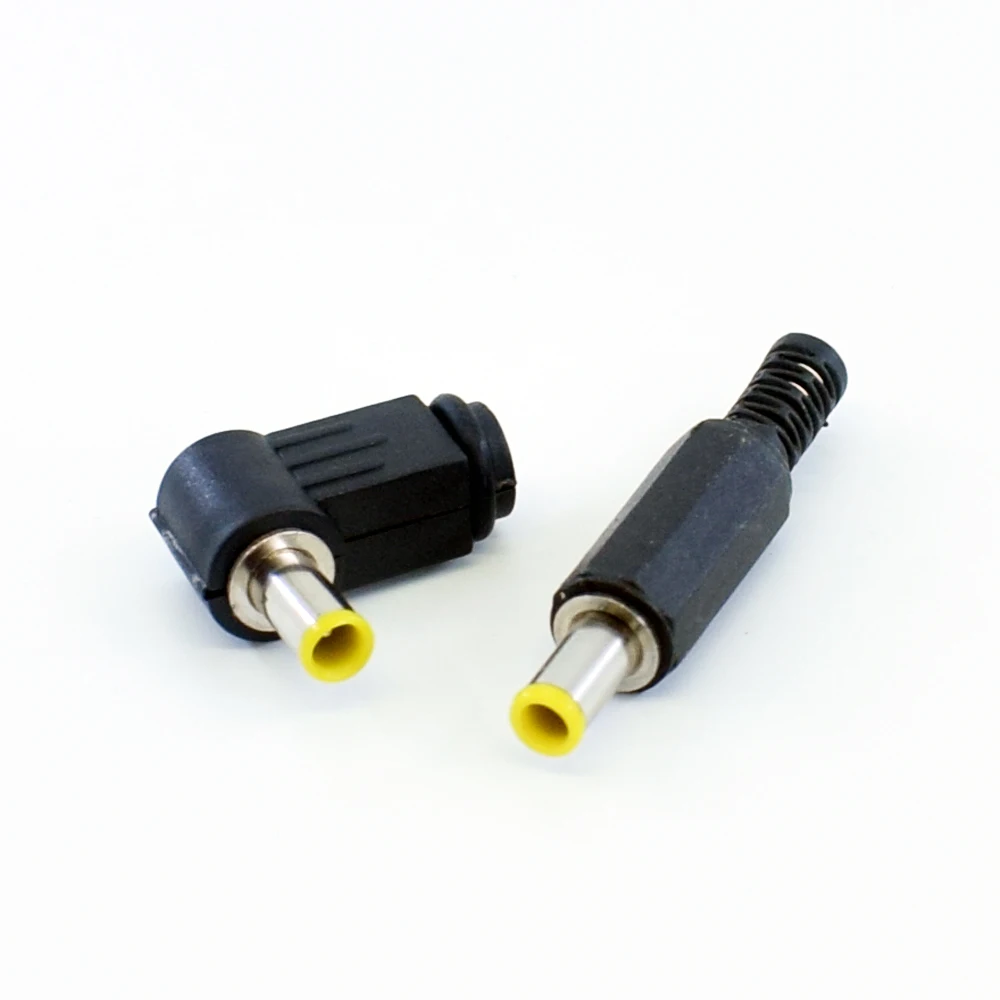 1pc 5.0x3.0mm com 1.0mm pino dc power masculino conector de solda capa de plástico