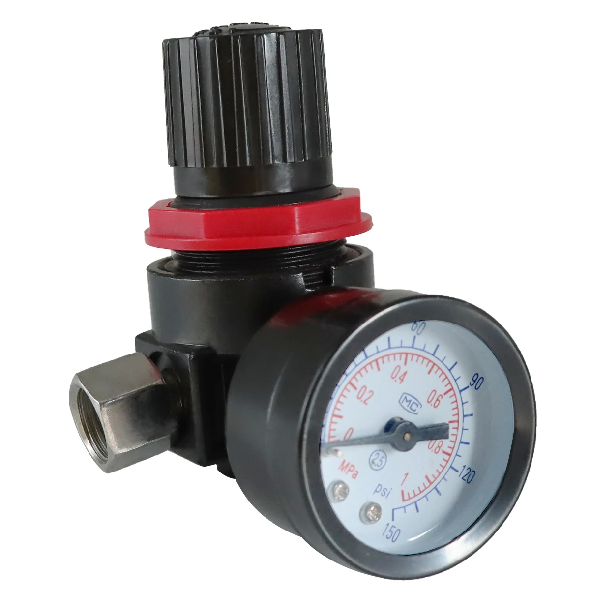 Manometro regolatore aria Spray HVLP e Mini separatore filtro aria in linea da 1/4 "regolare la pistola a spruzzo del manometro del regolatore di pressione dell'aria