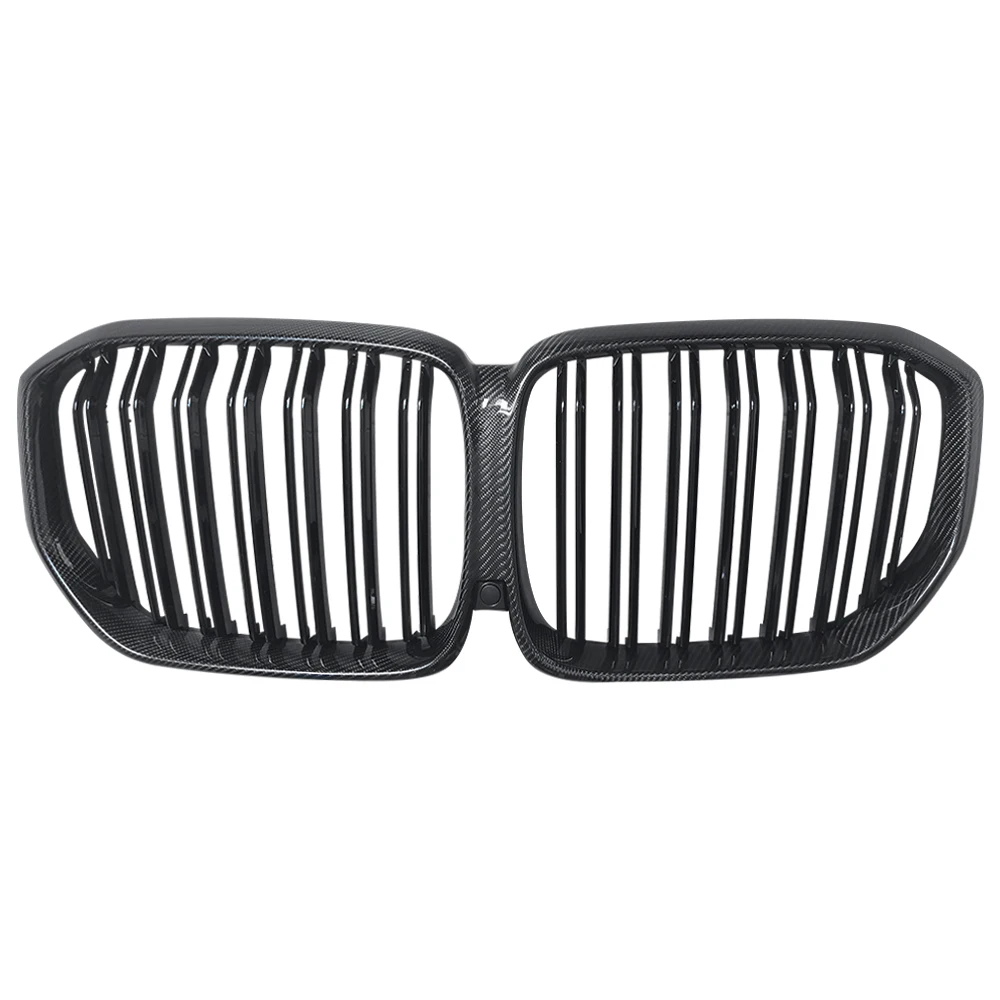 Replacement Front Radiator Grille Real Carbon Fiber for BMW New X5 G05 Car Styling Front Bumper Racing Grill