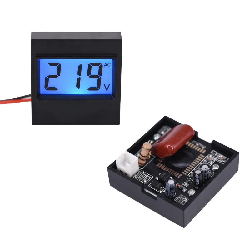 AC 80-500V  LCD Digital Voltmeter Voltage Meter Volt Instrument Tool 2 Wires Backlight Display 110V 220V DIY