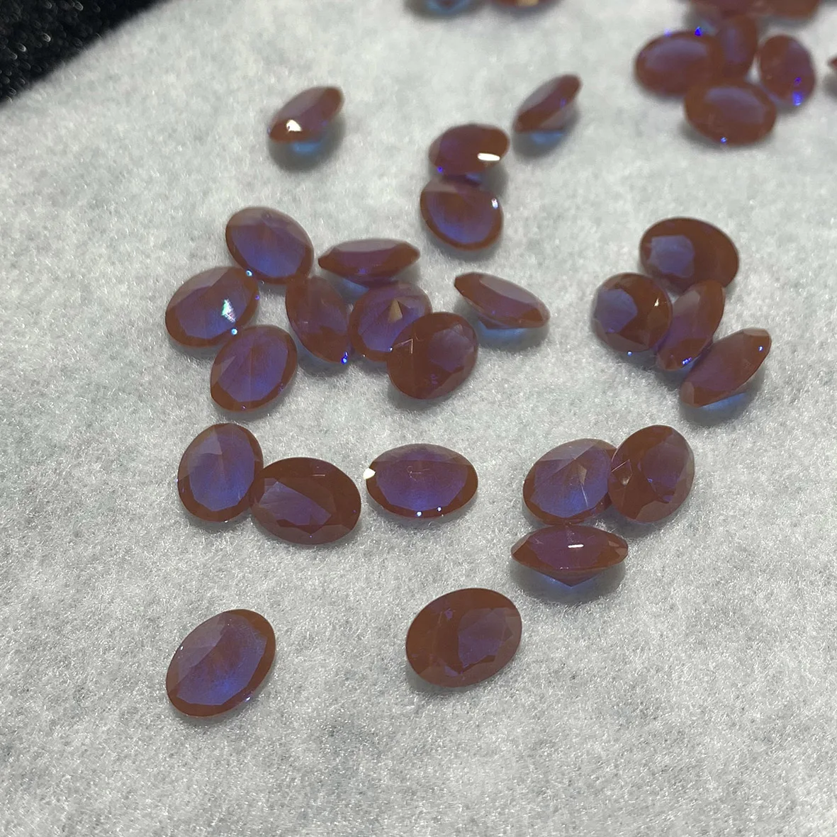 5x7mm 0.70 ct Faceted Purple Flash Sweet Dreams Nanosital Stone Loose