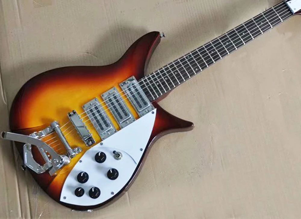 Grey/Tobacco Sunburst Electric Guitar with Small Tremolo,527mm Scale Length