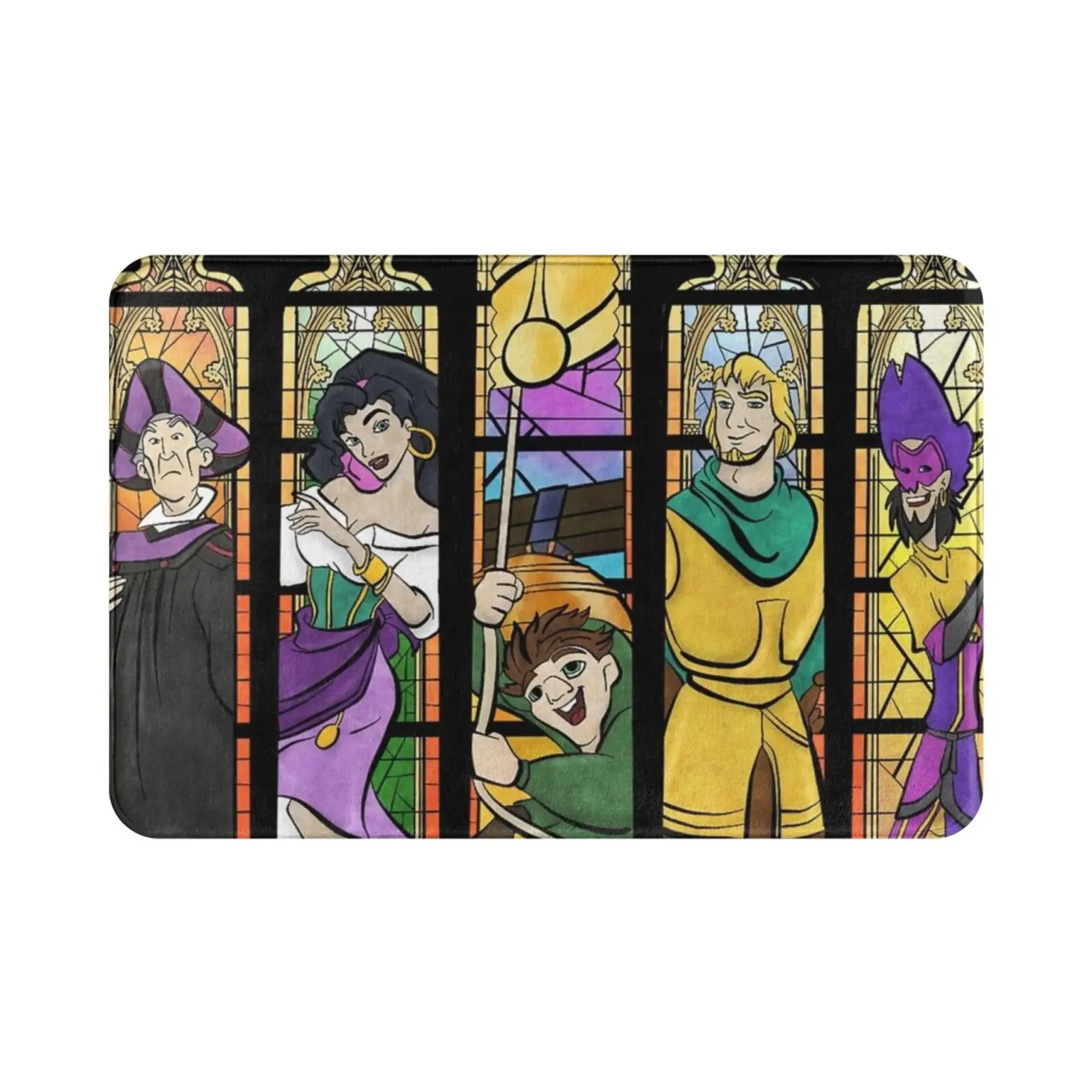 Hunchback Of Carpet Mat Rug Cushion Soft Non-Slip Hunchback Frollo Esmeralda Phoebus Quasimodo Hunchback Of