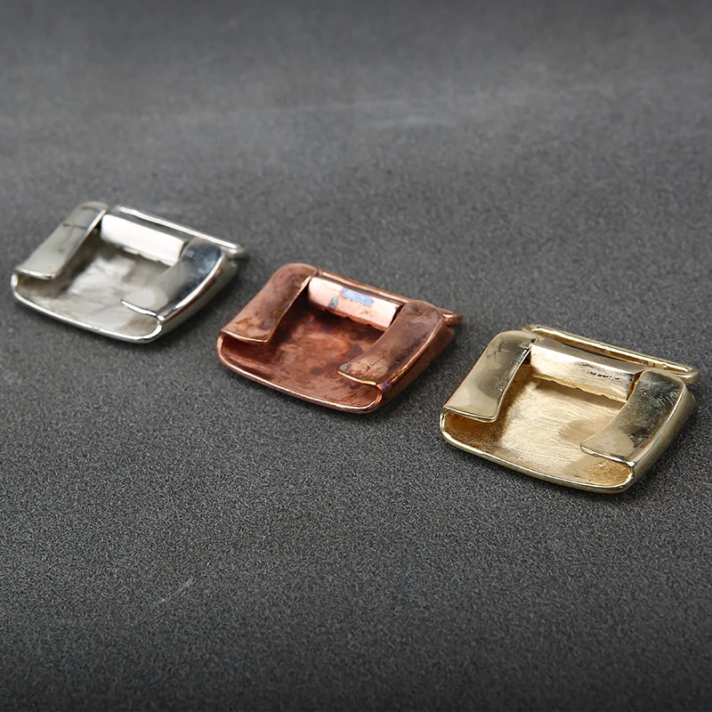 Belt buckle Classic Vintage Hinge Buckle Pure Copper Made Old Hinge Belt Buckle Toothless Classic Belt Buckle