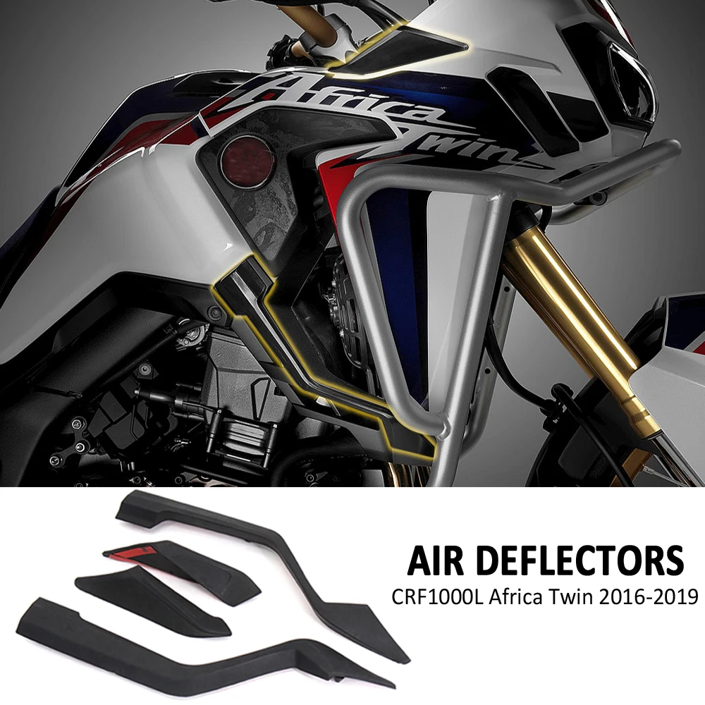 

For Honda CRF1000L Africa Twin 2016 2017 2018 2019 CRF 1000 L Motorcycle Upper and Lower Air Deflectors Kit Wind Deflector