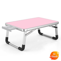 Outdoor folding computer desk Laptop Desk 60*40cm   Adjustable Folding Laptop Notebook PC Desk Table Stand Portable Bed Tray