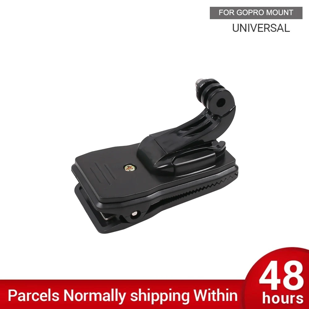 360 Degree Rotation Clip Backpack Hat Clamp With J Hook Mount for GoPro Hero 10 9 8 7 6 5 4 Sjcam Xiaoyi Yi Go Pro Action Camera