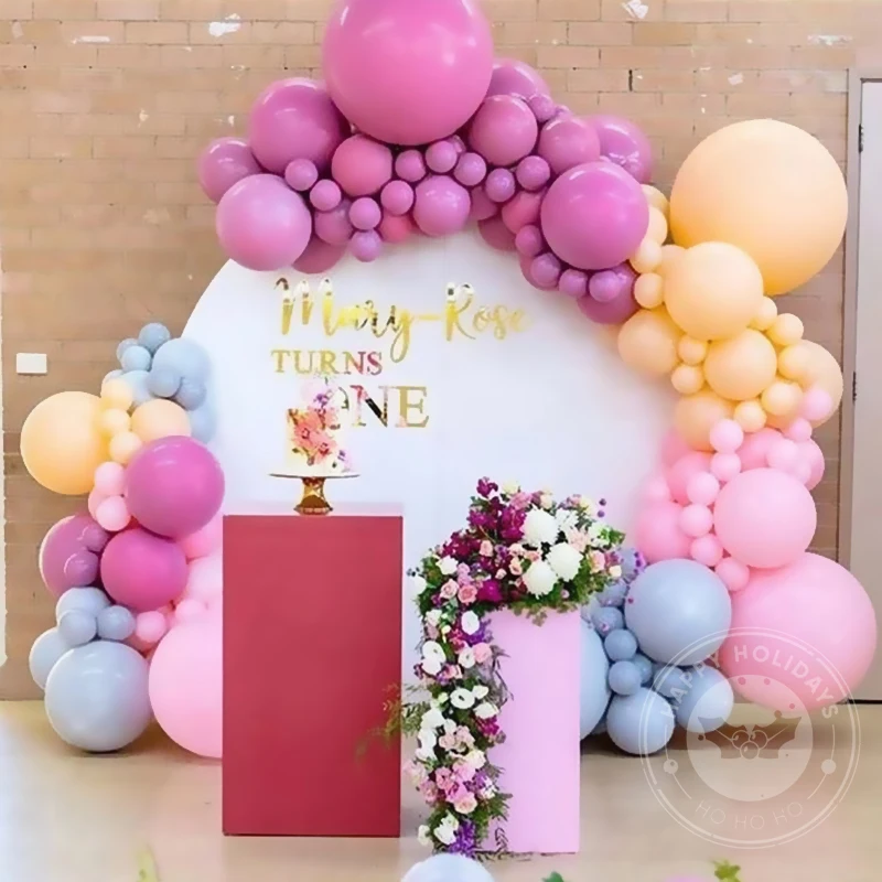 Candy Macaron Mix Balloons Baby Shower Globos Happy Birthday Party Wedding New Year Engagement Proposal Background Decoration image 6