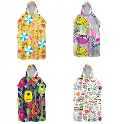 Zomer Stijl Volwassen Kinderen Microfiber Snel Droog Strand Badhanddoek Warm Verandering Badjas Badpak Ultralight Reizen Mantel Surf Poncho