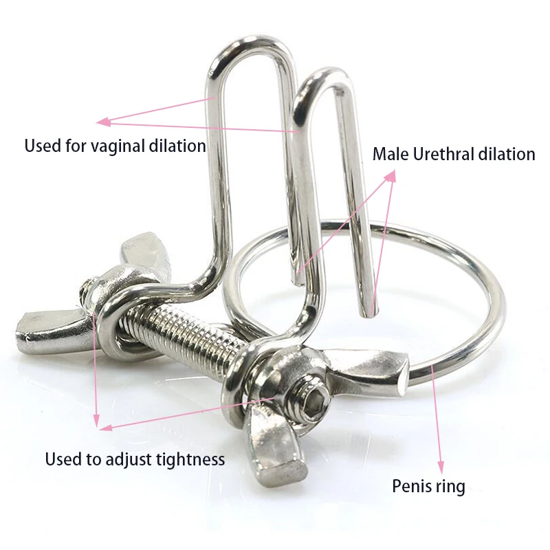 New Stainless Steel Adjustable vaginal Urethral Dilators Catheters Sounds Male Penis Plug Stimulator Irritation Urethra Sounding