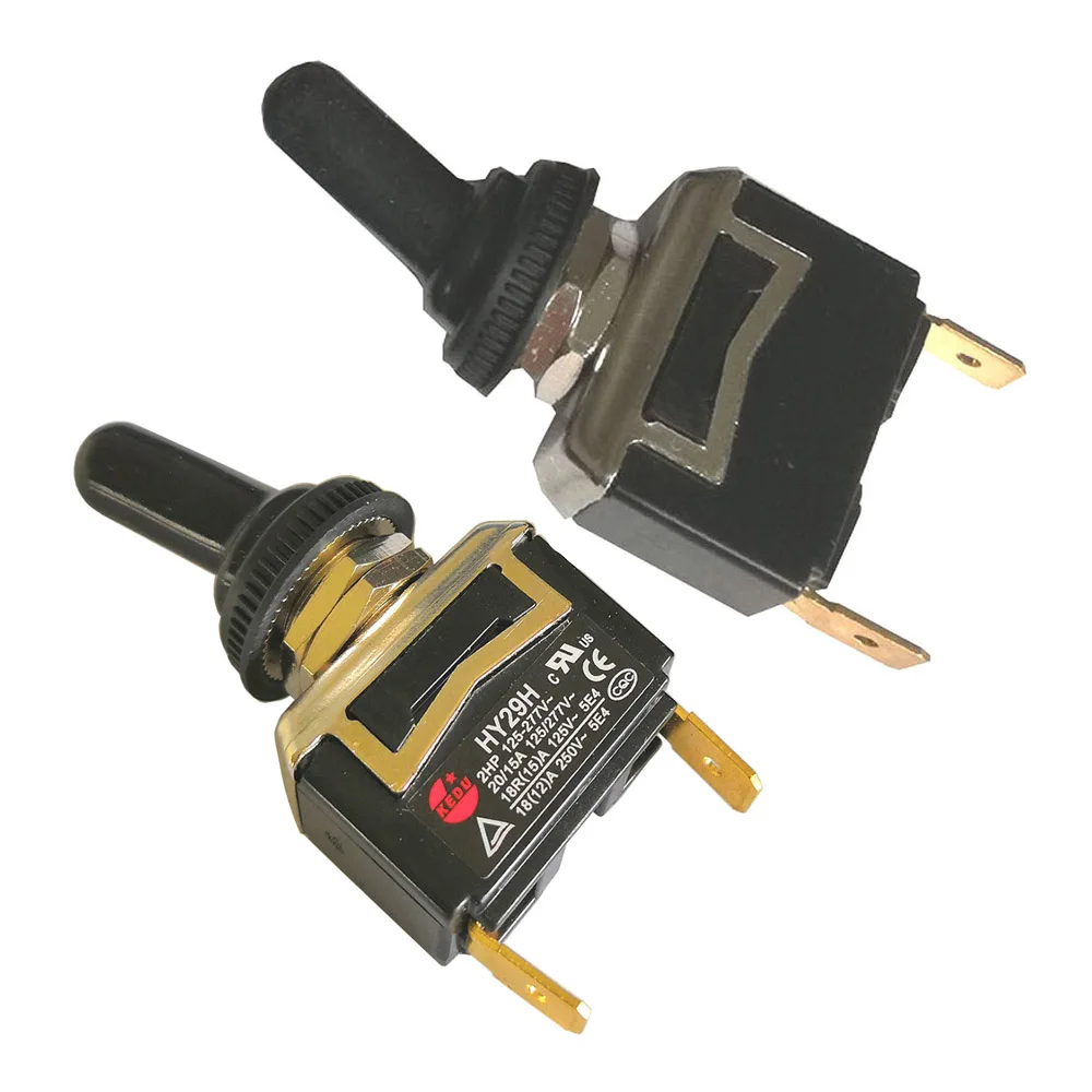 KEDU HY29H SPST On Off Toggle Switches Motor Reverse Switch 2Pins 15A 2HP