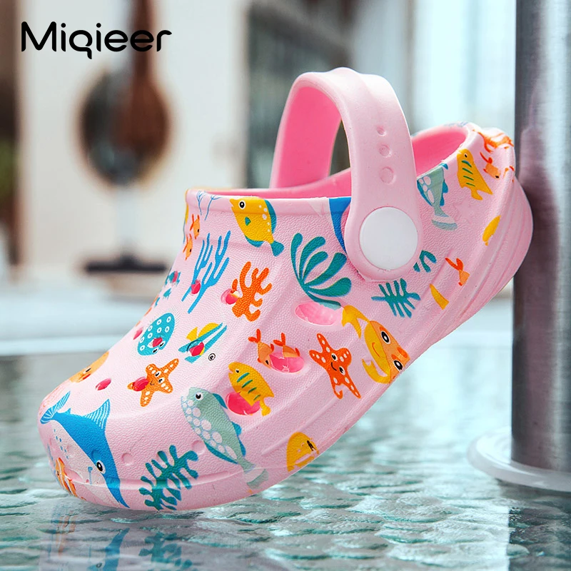 Kids Slippers for Boys Girls Cartoon Shoes 2021 Summer Toddler Flip Flops Baby Indoor Slippers Beach Swimming Children Slippers