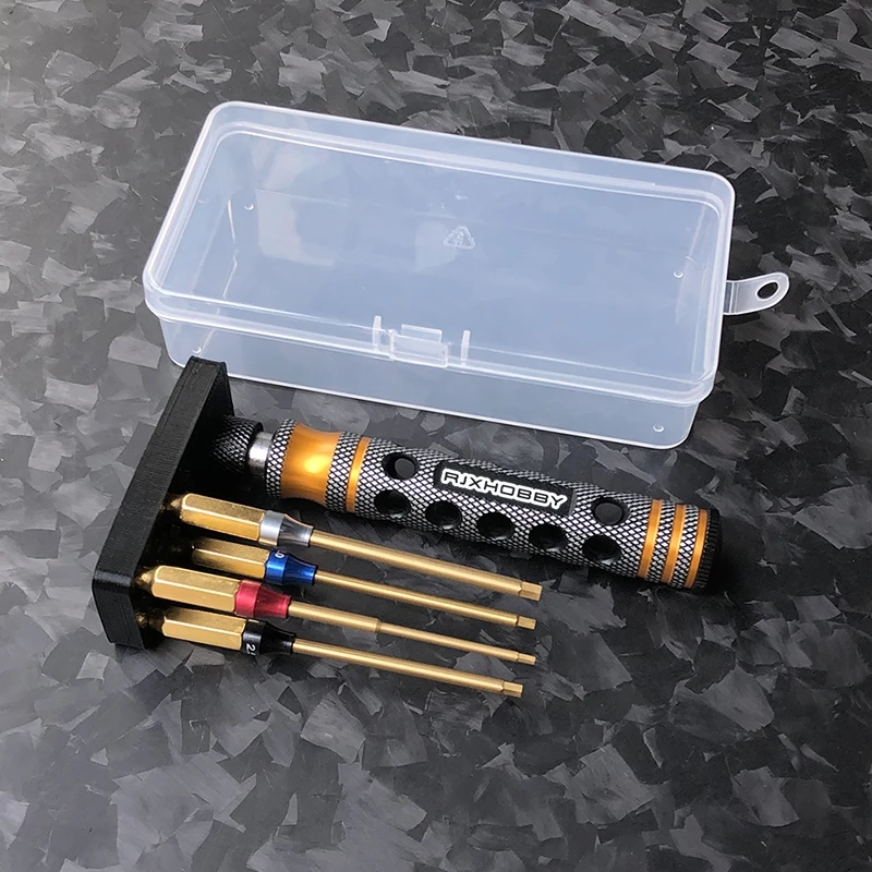 RJX 6.35mm Metric/Sae Hex Screwdriver Bit Super Hard HSS Batch Head For RC Car Boat Airplane Helicopter FPV Drone Repair Tool