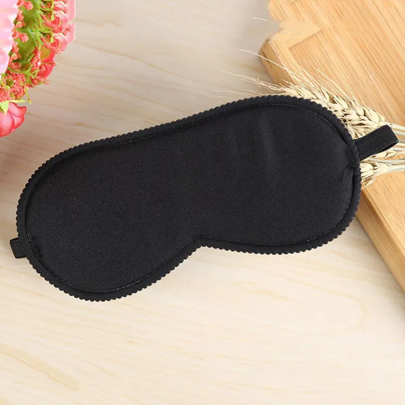 Classical pure black Sleep Eye Mask Portable Travel Eye Shade Eyes cover Sleep & Snoring Health Care MR145