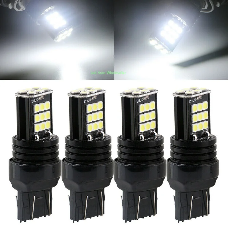 10pcs T15 W16W LED 3030 24SMD Car LED Lights 1157 1156 T20 7440 7443 Bulb Bright White Auto Reverse Lights Brake Lamp Wholesale