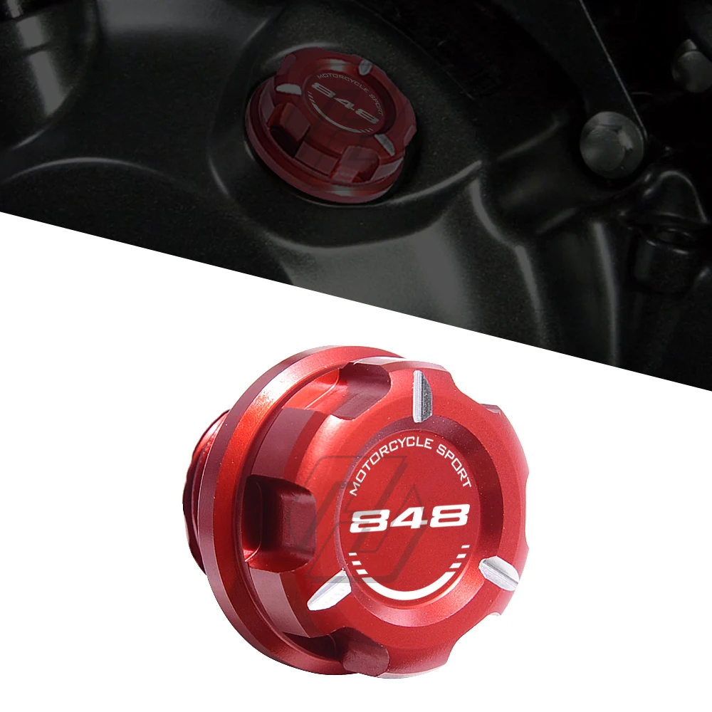 For Ducati 848 2008-2013 Motorcycle Engine Oil Cap Bolt Screw Filler Cover