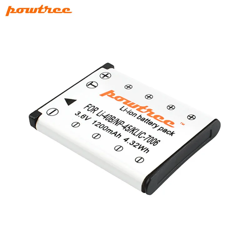 Powtree Per FUJIFILM NP-45A NP-45 NP45 Batteria di Ricambio Per FUJIFILM XP10 XP11 J38 Z70 Z35 J40 J20 Batterie Ricaricabili