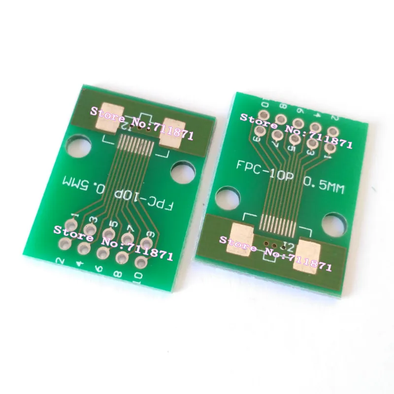 Schweißbar 0,5 1,0 Pitch 10 P 10Pin DIP FFC FPC Adapter connecter Gewohnheit geschweißte 10 Pin 10 P Schweißbar DIP FPC FFC Stecker Adapter