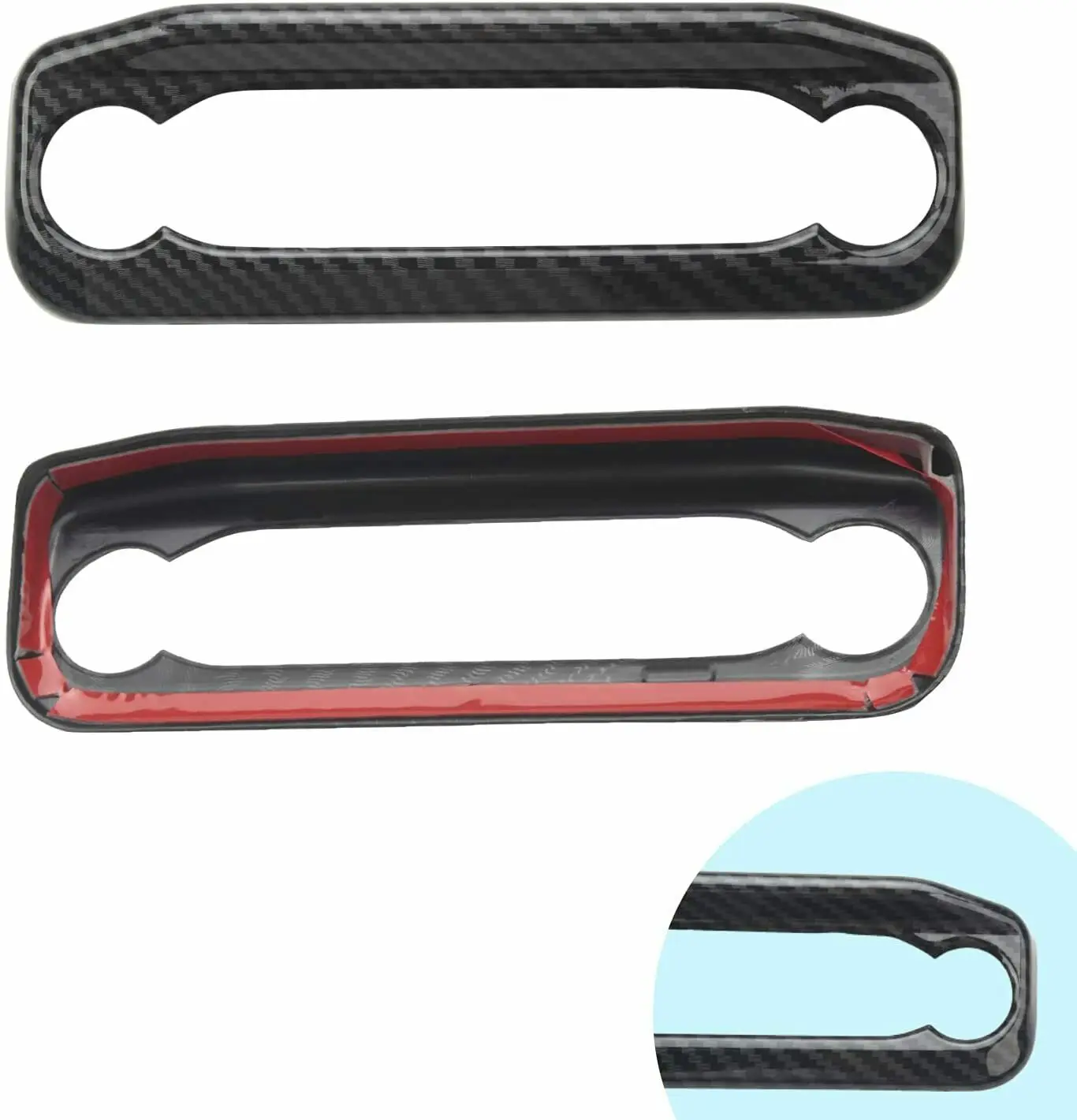 For 2021+ Ford Bronco Sport Center Console Button Frame Panel Cover Trim Carbon Fiber Car Interior Decoration