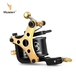 Mummy Handgemachte Tattoo Maschine 8 Wrap Spulen Tattoo Gun Für liner