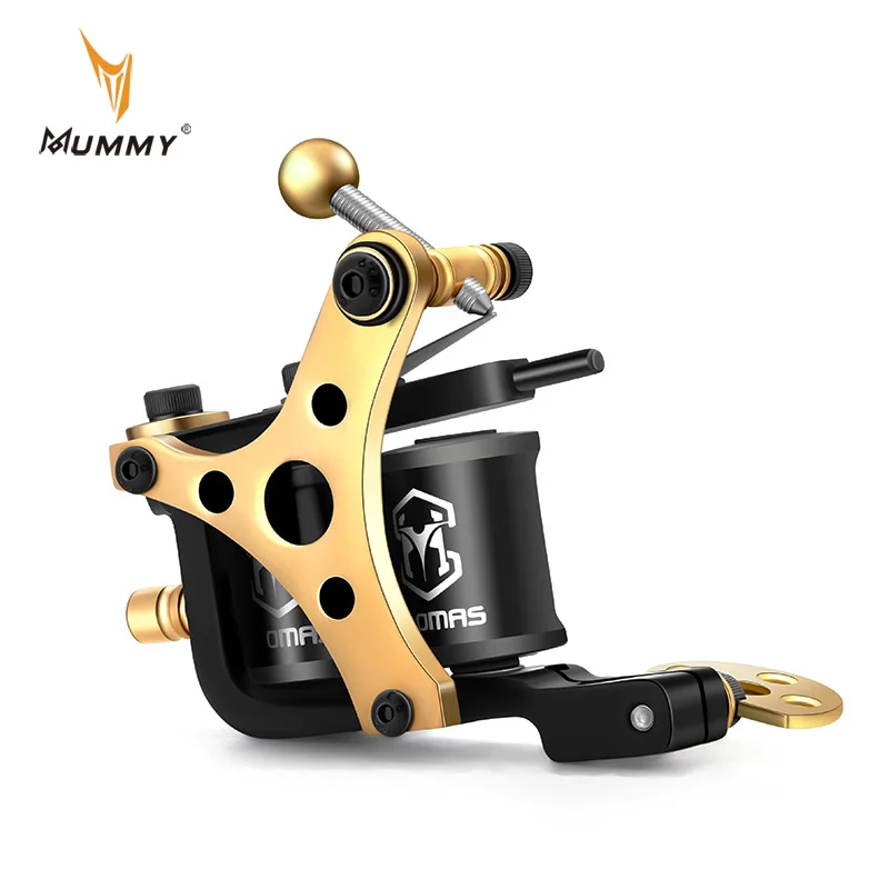 Mummy Handmade Tattoo Machine 8 Wrap Coils Tattoo Gun For liner