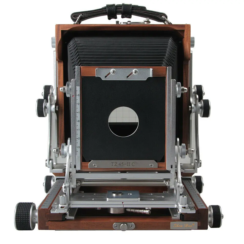 ShenHao TZ45-IIC 4x5 Folding Film Camera Black Walnut Wooden Large Format Camera