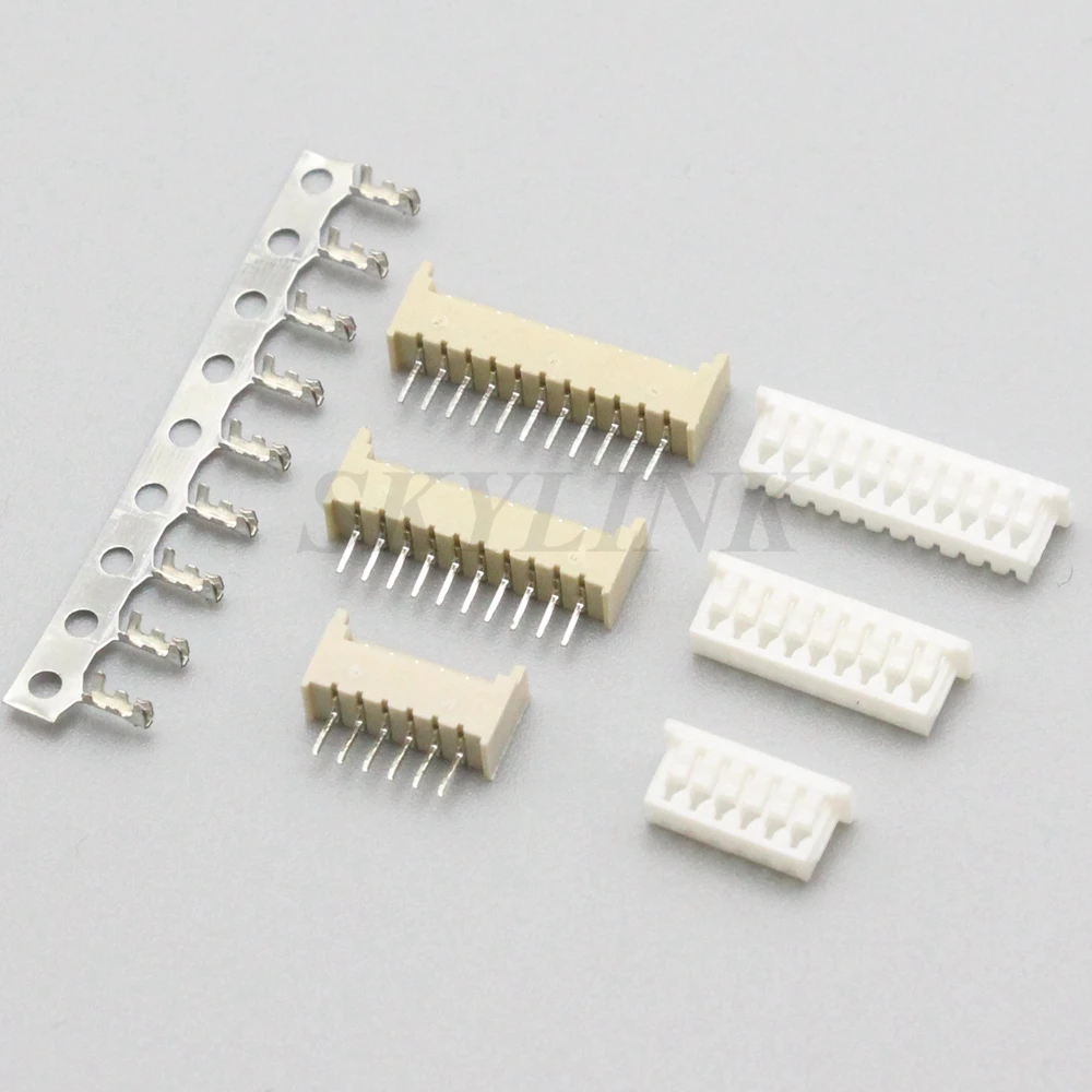 10 Sets MICRO JST 1.25 Connector 1.25MM Pitch 2p 3p 4p 5p 6p 7p 8p 9p 10p 11p 12pin Straight Pin Header + Housing + Terminals