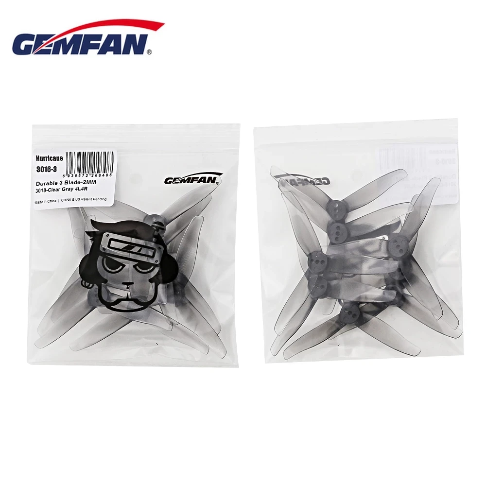 Gemfan Hurricane 3016 3X1.6X3 3-Blade PC Propeller 1.5mm 2mm voor RC FPV Racing Freestyle 3 inch Tandenstoker Cinewhoop Ducted Drones