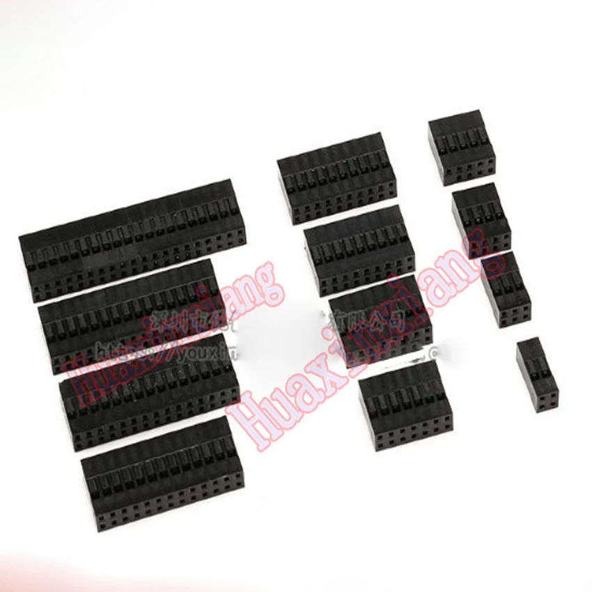 40PCS/Lot 2.54mm Double Row Dupont Plastic Shell Housing Connector For Dupont Jumper 2*2/2*4/2*6/2*7/2*9/2*10