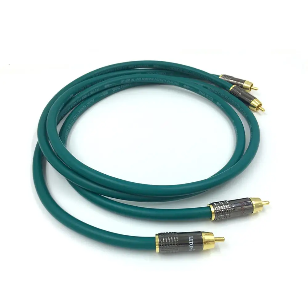 

HIFI Carbon Fiber RCA Interconnect Cable Cardas Cross RCA Interconnect Audio Cable Amplifier CD DVD player Audio