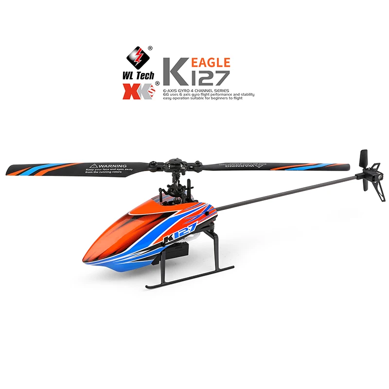 WLtoys Helicopters K127 2.4Ghz 4CH 6-Aixs Gyroscope Single Blade Propellor Gyro Mini RC Helicotper for Kids Gift RC Toys V911