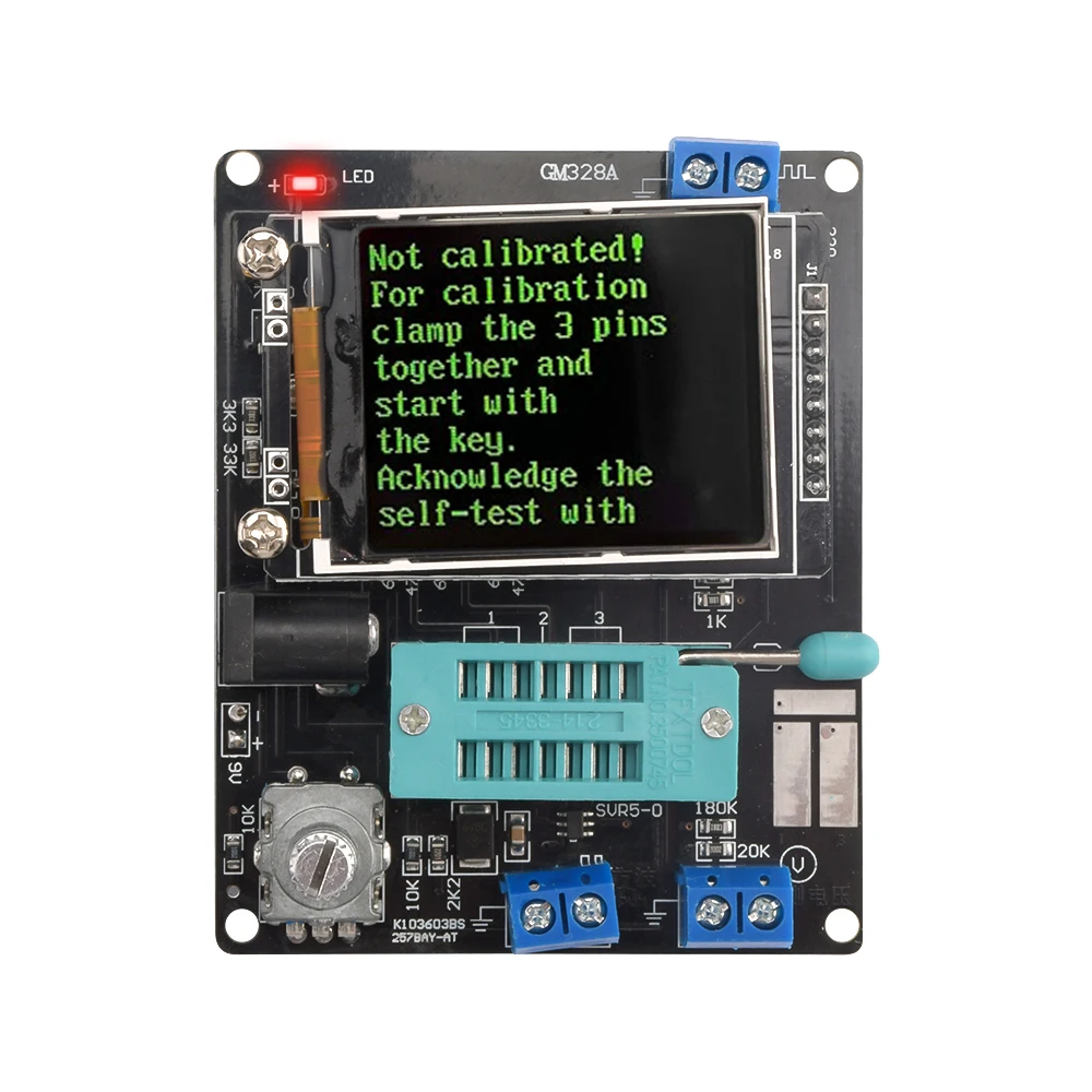 GM328A Transistor Tester Diode Capacitance ESR Voltage Frequency Meter PWM Square Wave Signal Generator Soldering