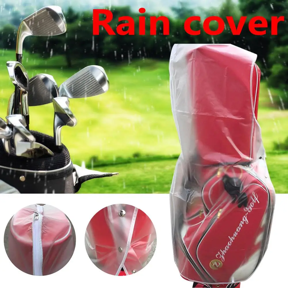 PVC Golf Bag Waterproof Dustproof Golf Rain Cover Shield Wear Resistant Outdoor Rod Protector Transparent Anti-dust Cape Package